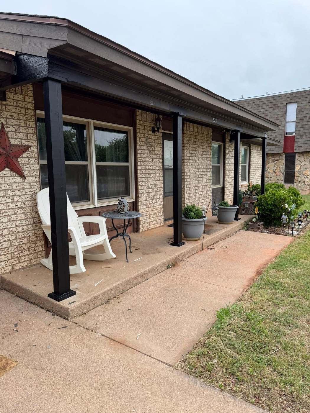 Covered porch — full view